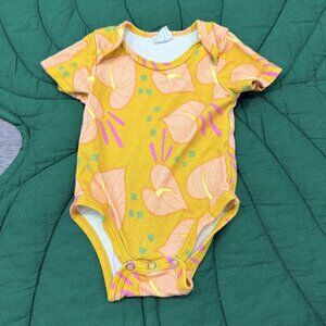 Elli-o Hawaii Anthurium Short Sleeve Bodysuit 0-3M